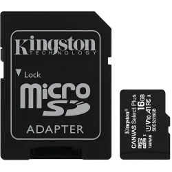 Card Memory Kingstone 16Gb Micro Sd With Adapter